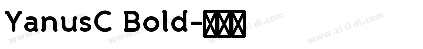 YanusC Bold字体转换
